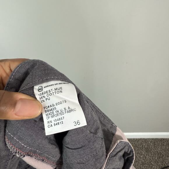 ADRIANO GOLDSCHMIED Standard Issue Khaki Pants Straight Leg Pinkish Color 36 New - Picture 5 of 5